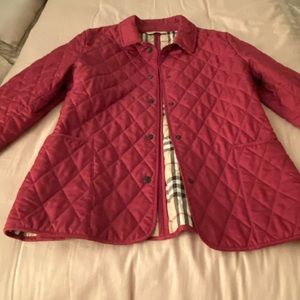 Raspberry Colored Burberry Jacket